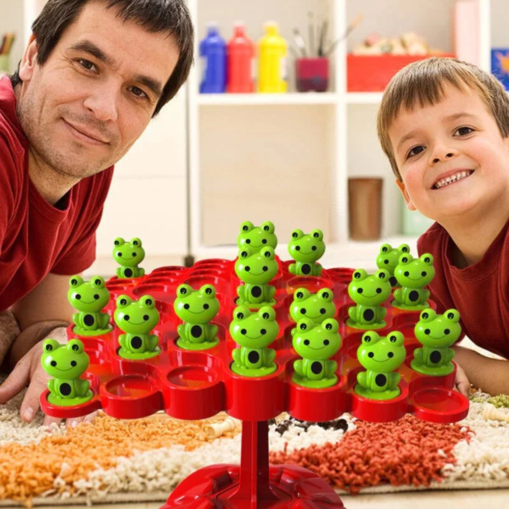 Frog Balance Tree Game – Educational Counting & Stacking Toy for Kids
