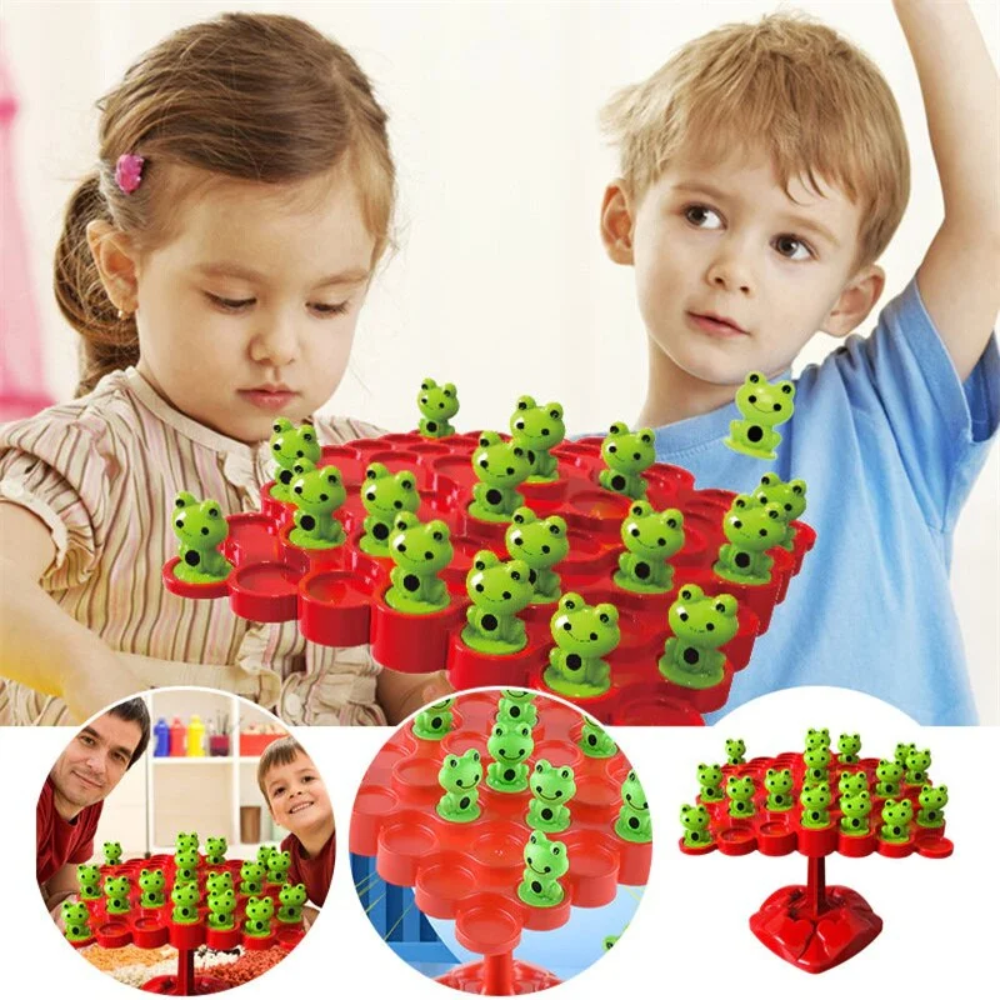 Frog Balance Tree Game – Educational Counting & Stacking Toy for Kids