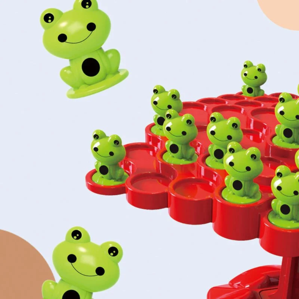 Frog Balance Tree Game – Educational Counting & Stacking Toy for Kids