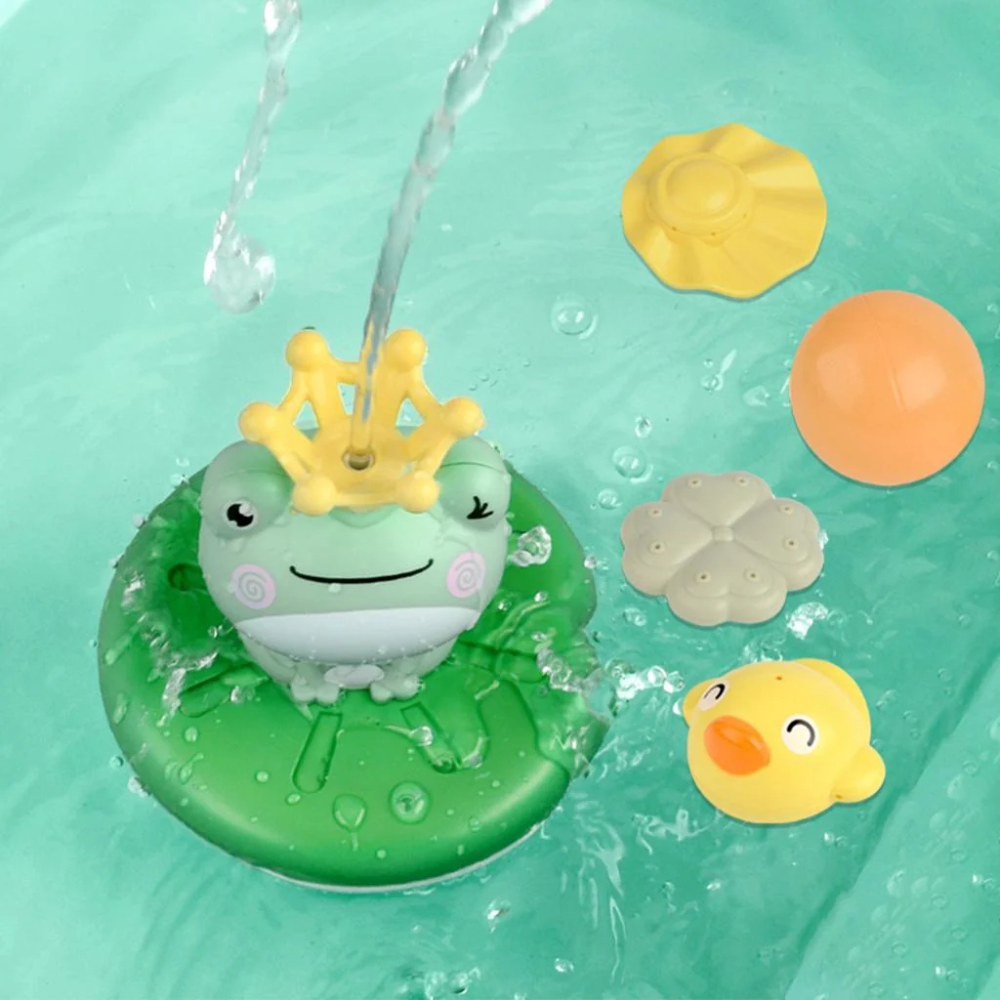 Frog Bath Fountain Toy – Electric Water Sprinkler Toy for Kids