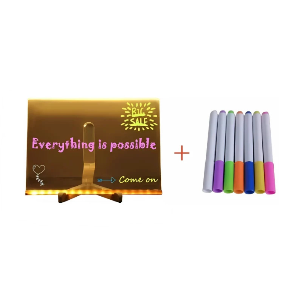 GlowPad LED Drawing Board – Reusable Light-Up Writing and Drawing Toy for Kids