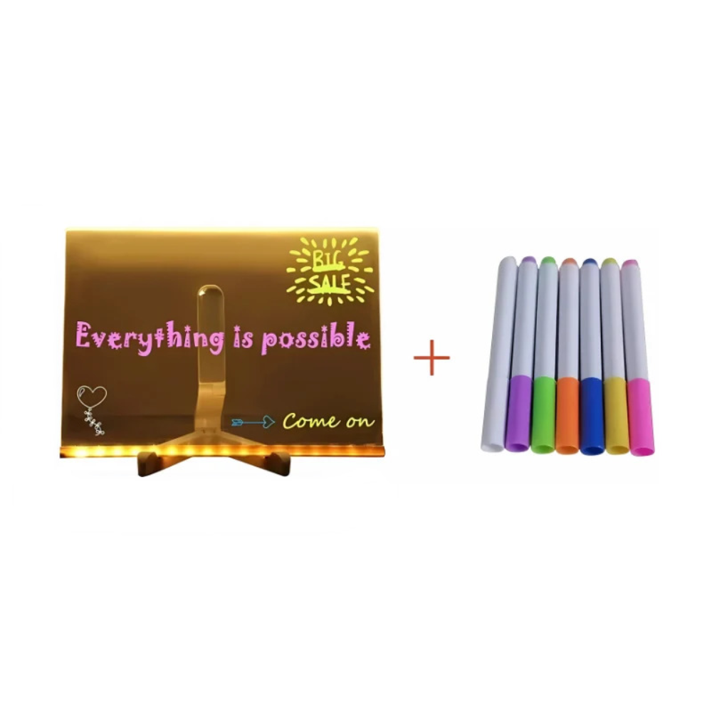GlowPad LED Drawing Board – Reusable Light-Up Writing and Drawing Toy for Kids