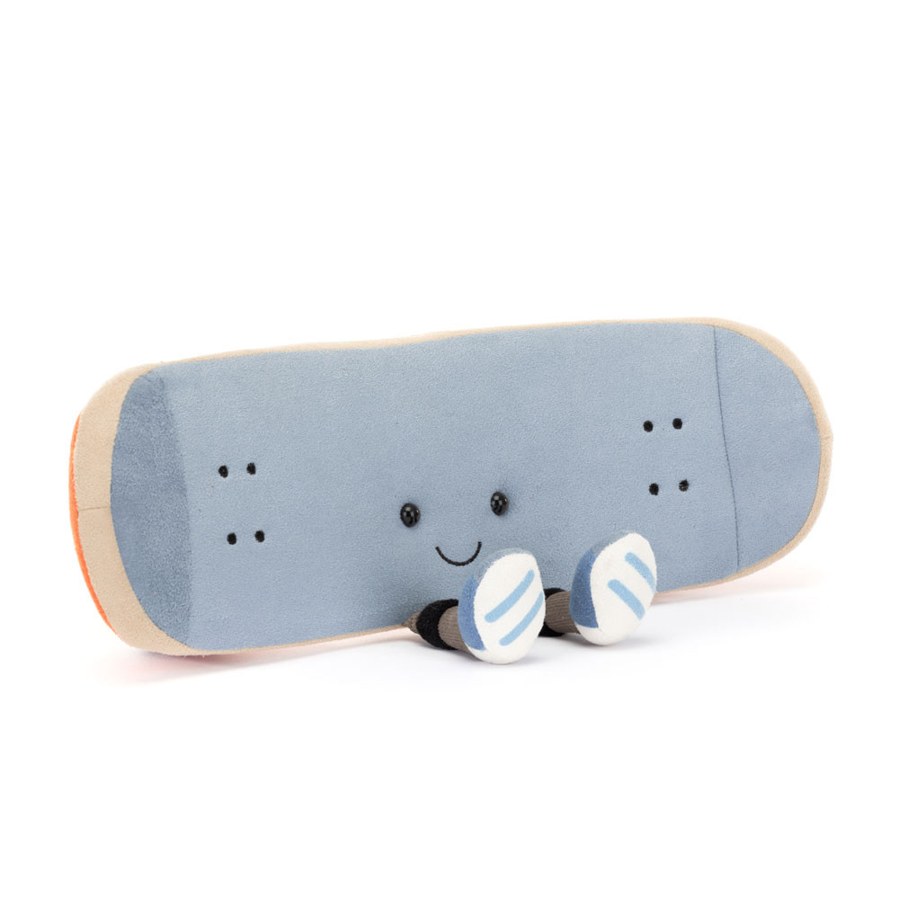 Gray Skateboard Plush Toy