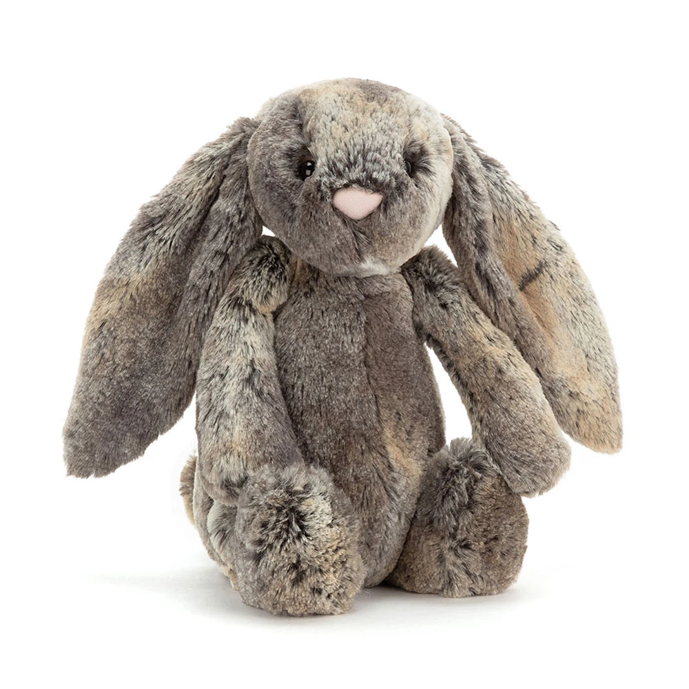 Gray Woodland Bunny Plush Toy
