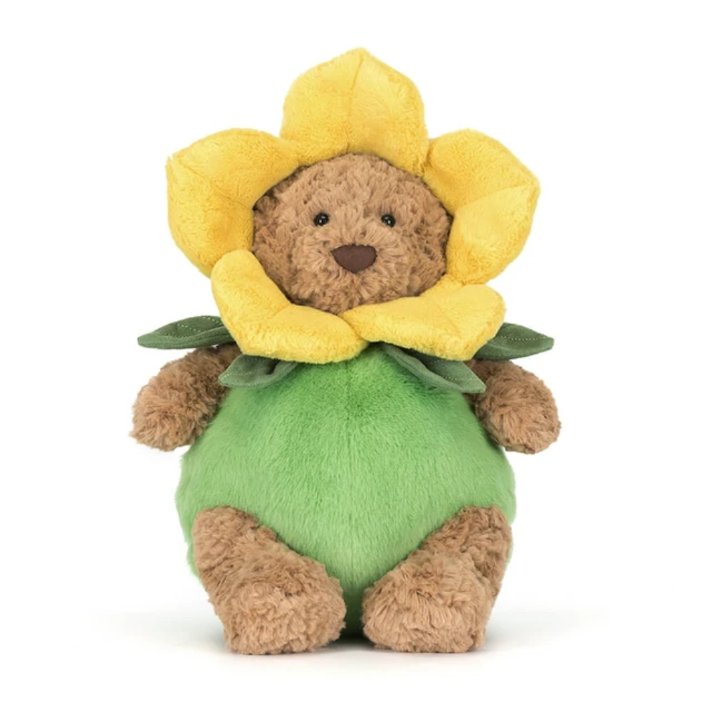 Green Daffodil Bear Plush Toy