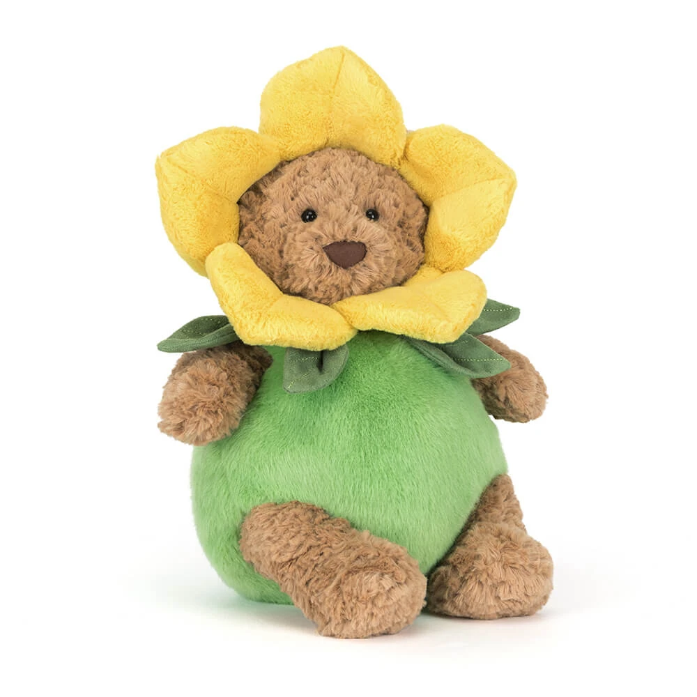 Green Daffodil Bear Plush Toy