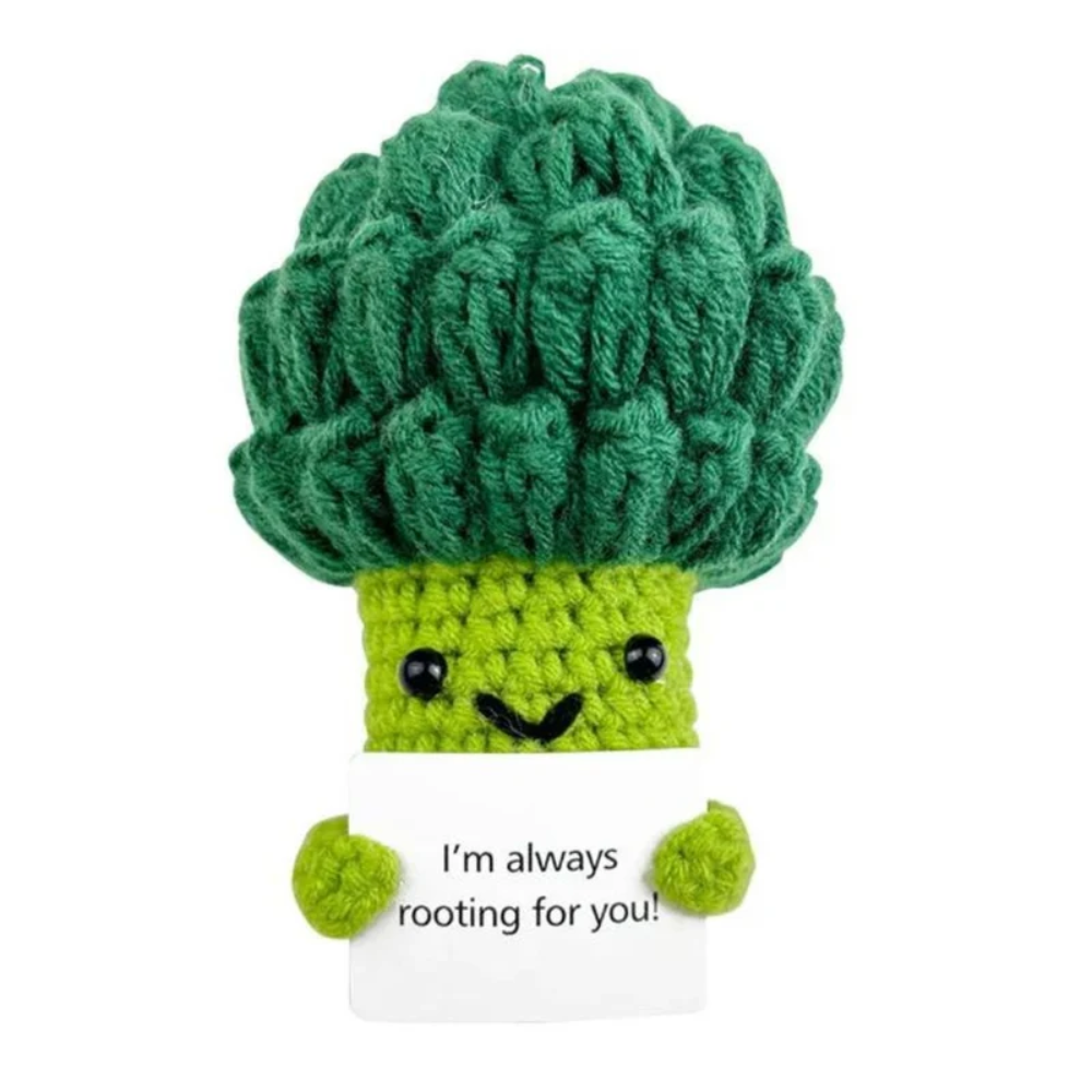 Handmade Crochet Plush Characters – Cute Knitted Fruit and Vegetable Toys