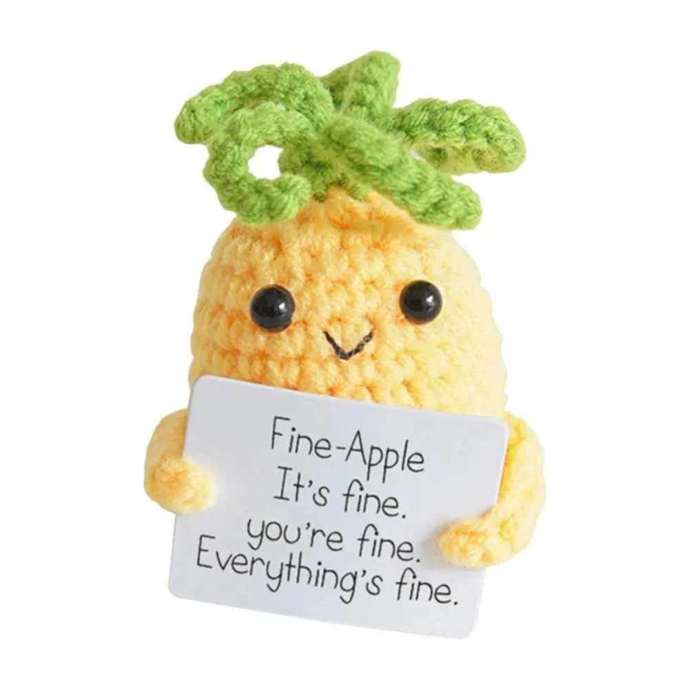 Handmade Crochet Plush Characters – Cute Knitted Fruit and Vegetable Toys