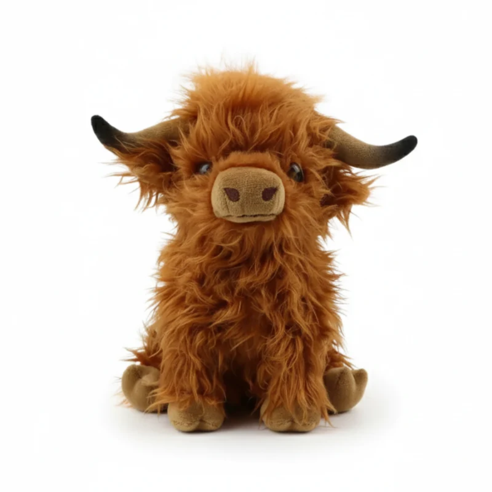 Highland Cow Plush Toy – Soft Fluffy Stuffed Animal