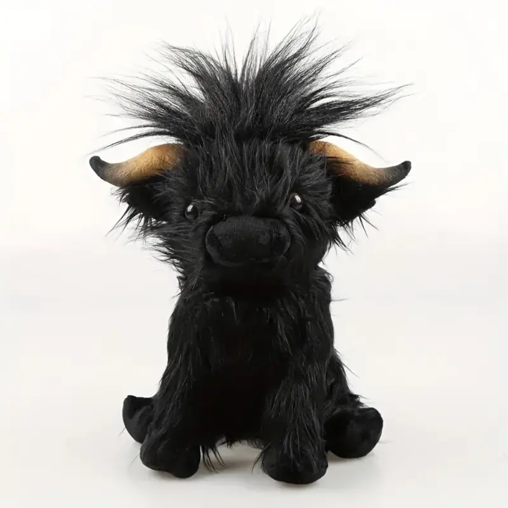 Highland Cow Plush Toy – Soft Fluffy Stuffed Animal