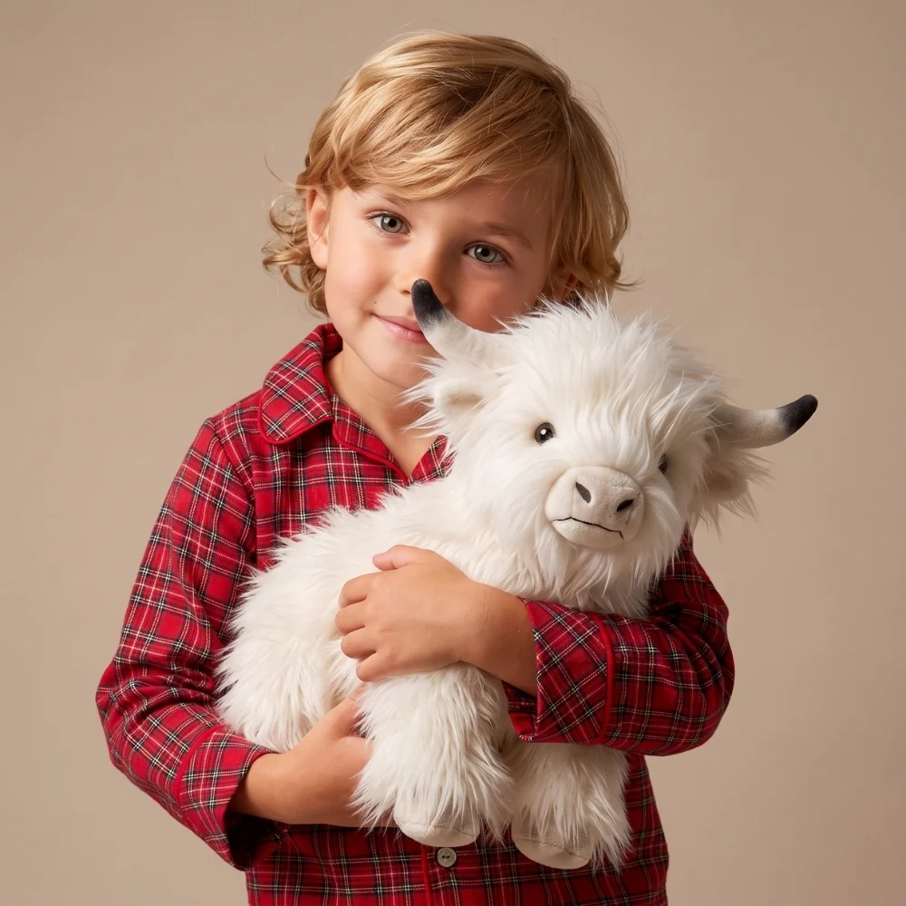 Highland Cow Plush Toy – Soft Fluffy Stuffed Animal