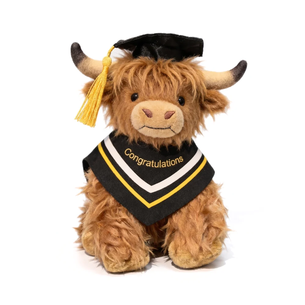 Highland Cow Plush Toy – Soft Fluffy Stuffed Animal