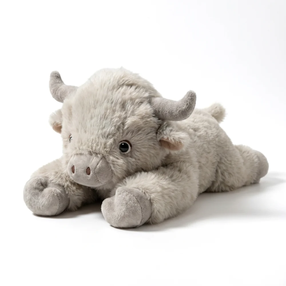 Highland Cow Plush Toy – Soft Fluffy Stuffed Animal
