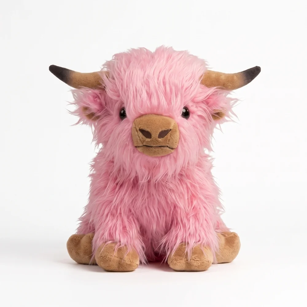 Highland Cow Plush Toy – Soft Fluffy Stuffed Animal