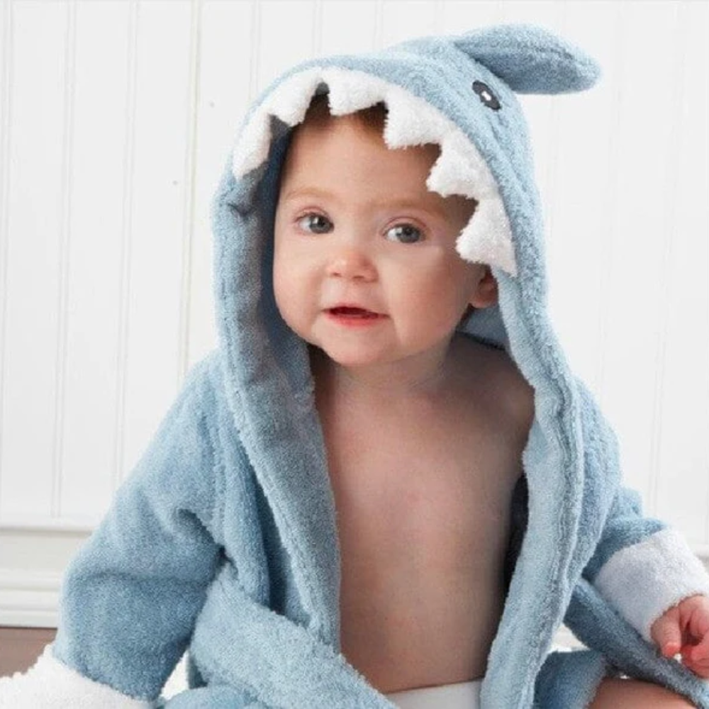 Hooded Animal Baby Bathrobe Towel for Babies | Soft Fabric