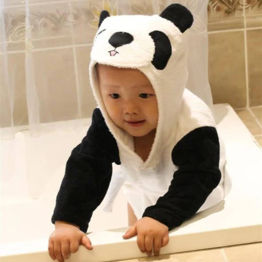Hooded Animal Baby Bathrobe Towel for Babies | Soft Fabric