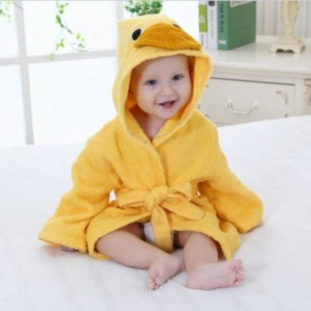 Hooded Animal Baby Bathrobe Towel for Babies | Soft Fabric