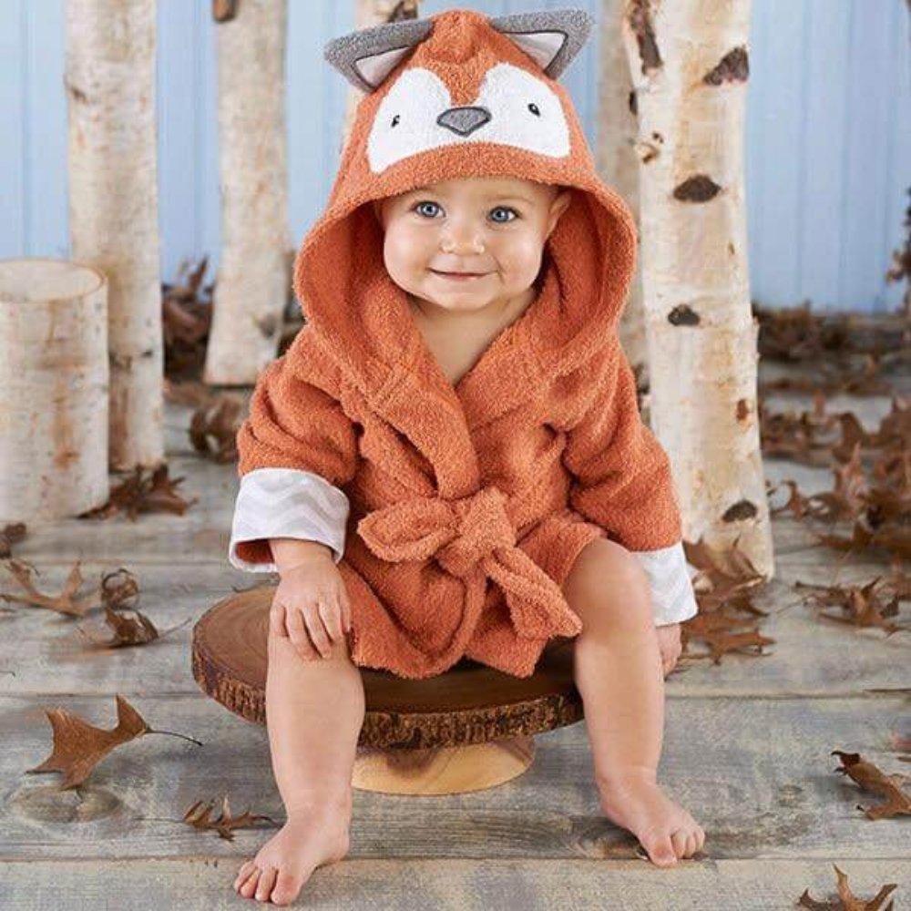 Hooded Animal Baby Bathrobe Towel for Babies | Soft Fabric