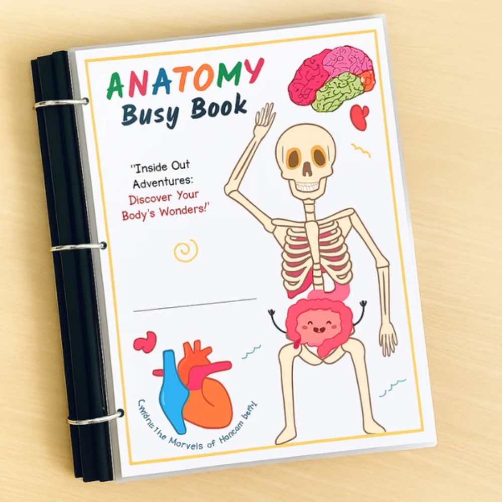 Human Body Busy Book – Interactive Anatomy Learning Book for Kids