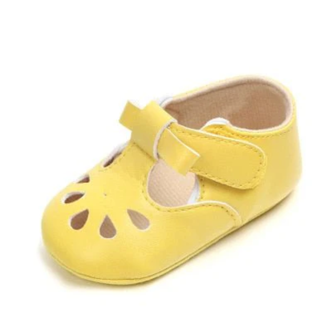 Baby Moccasins Soft Sole Crib Shoes | Strap Closure