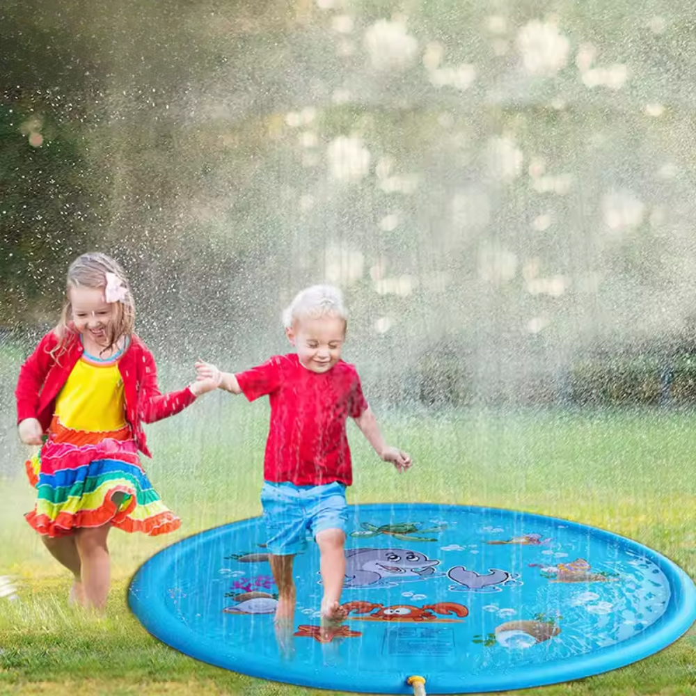 Inflatable Splash Pad for Kids – PVC Water Spray Mat Outdoor Play Toy (59 Inch)