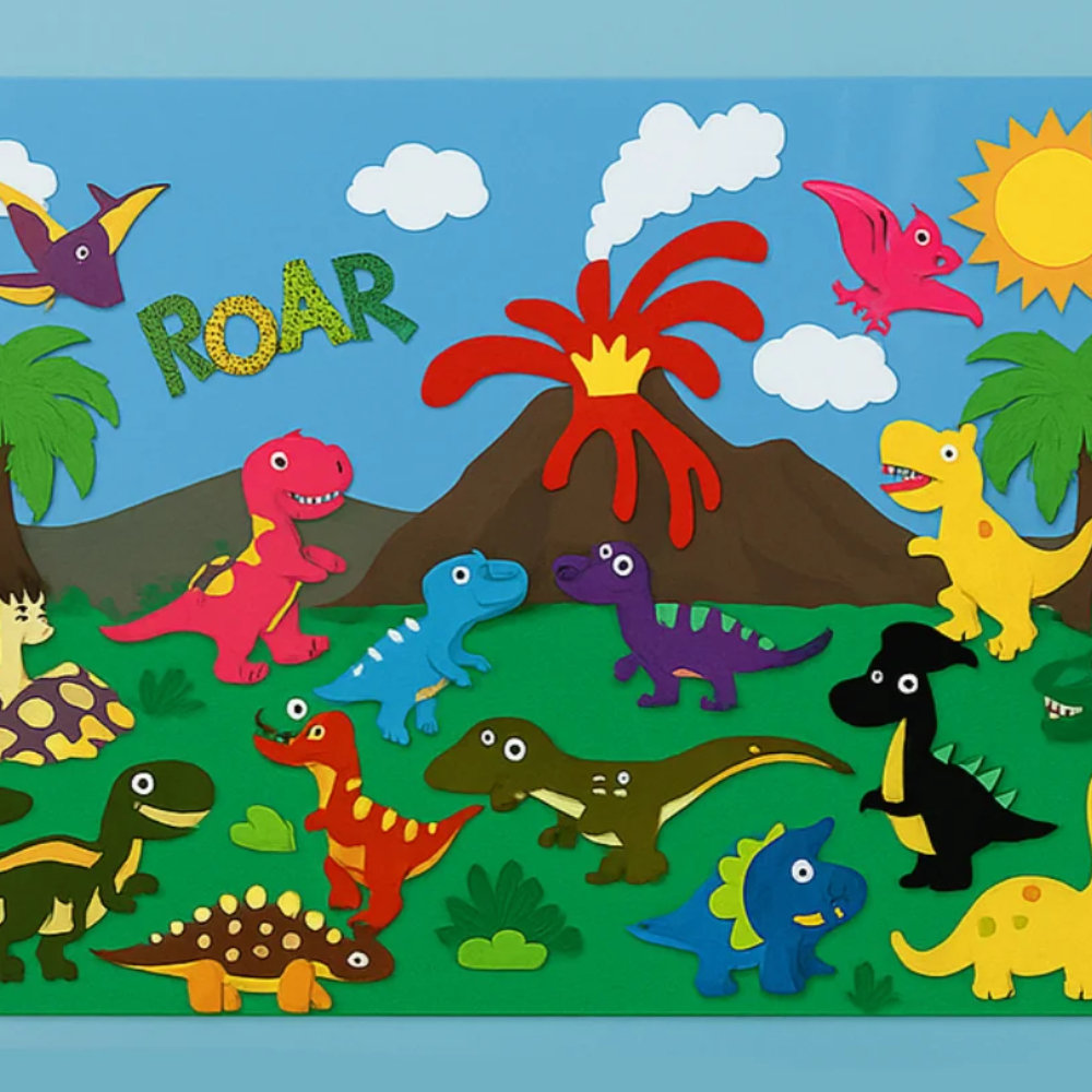 Interactive Felt Activity Board – Educational Learning & Sensory Play Toy for Kids