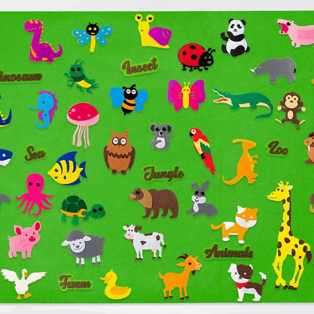 Interactive Felt Activity Board – Educational Learning & Sensory Play Toy for Kids