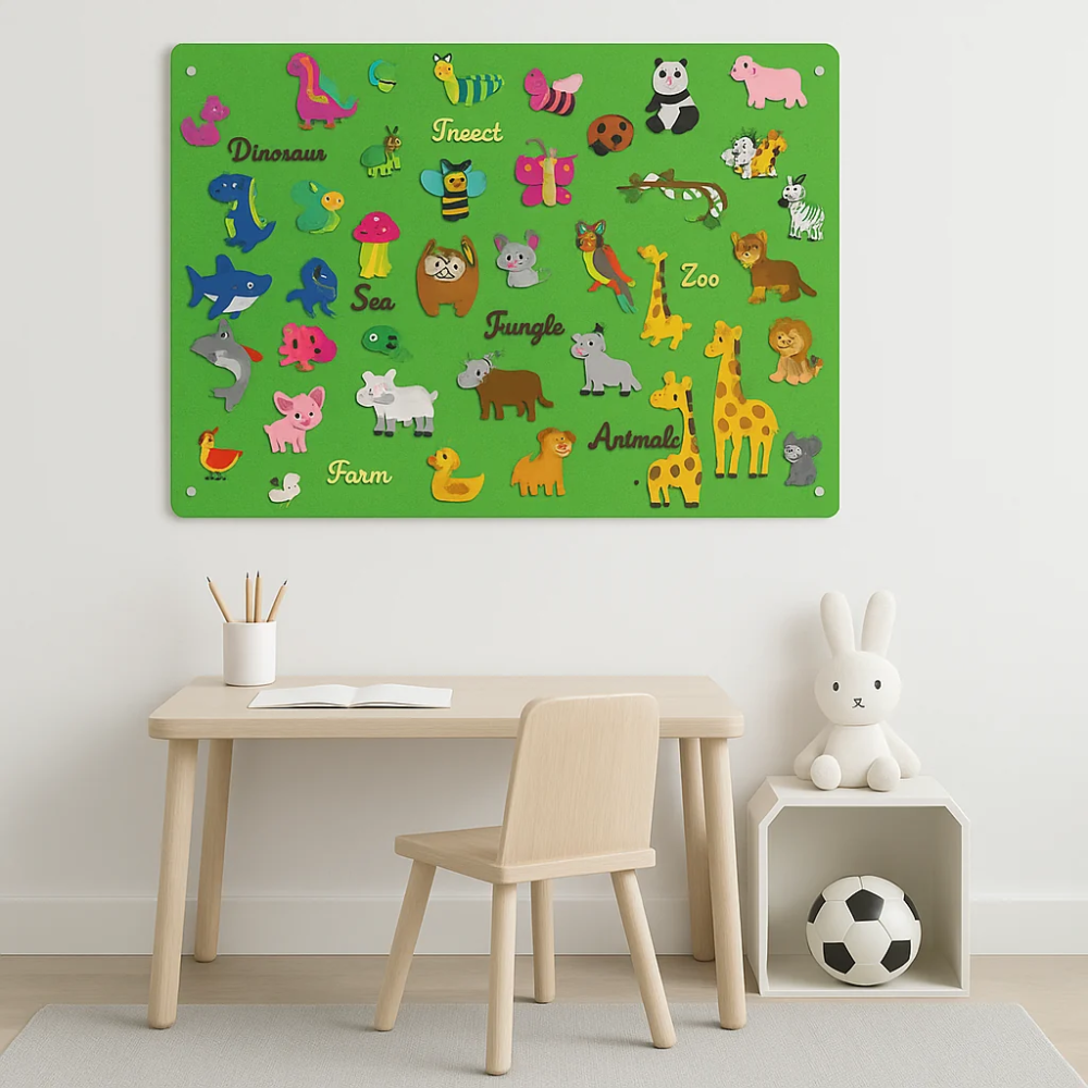 Interactive Felt Activity Board – Educational Learning & Sensory Play Toy for Kids