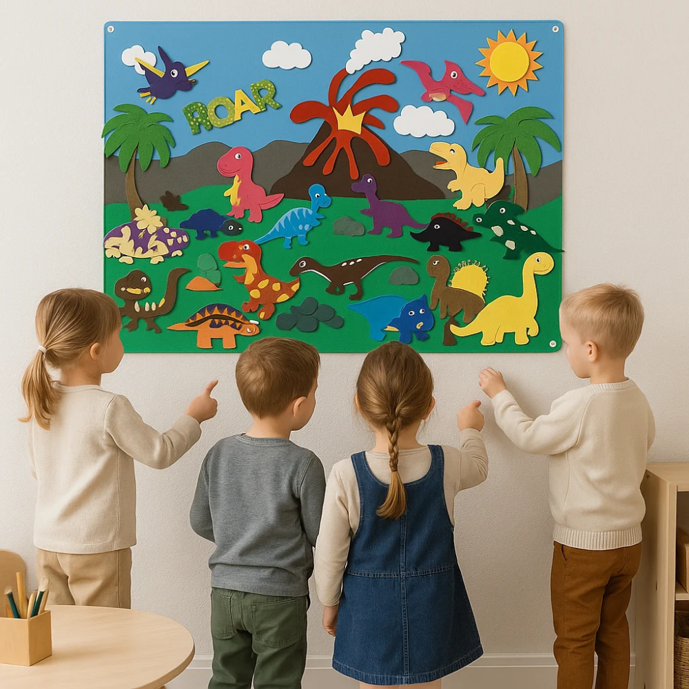 Interactive Felt Activity Board – Educational Learning & Sensory Play Toy for Kids
