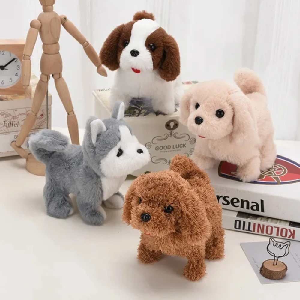 Interactive Walking Dog Toy – Plush Puppy with Sounds and Movement