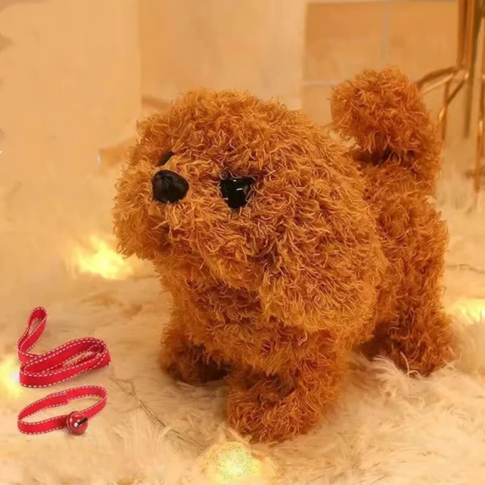 Interactive Walking Dog Toy – Plush Puppy with Sounds and Movement
