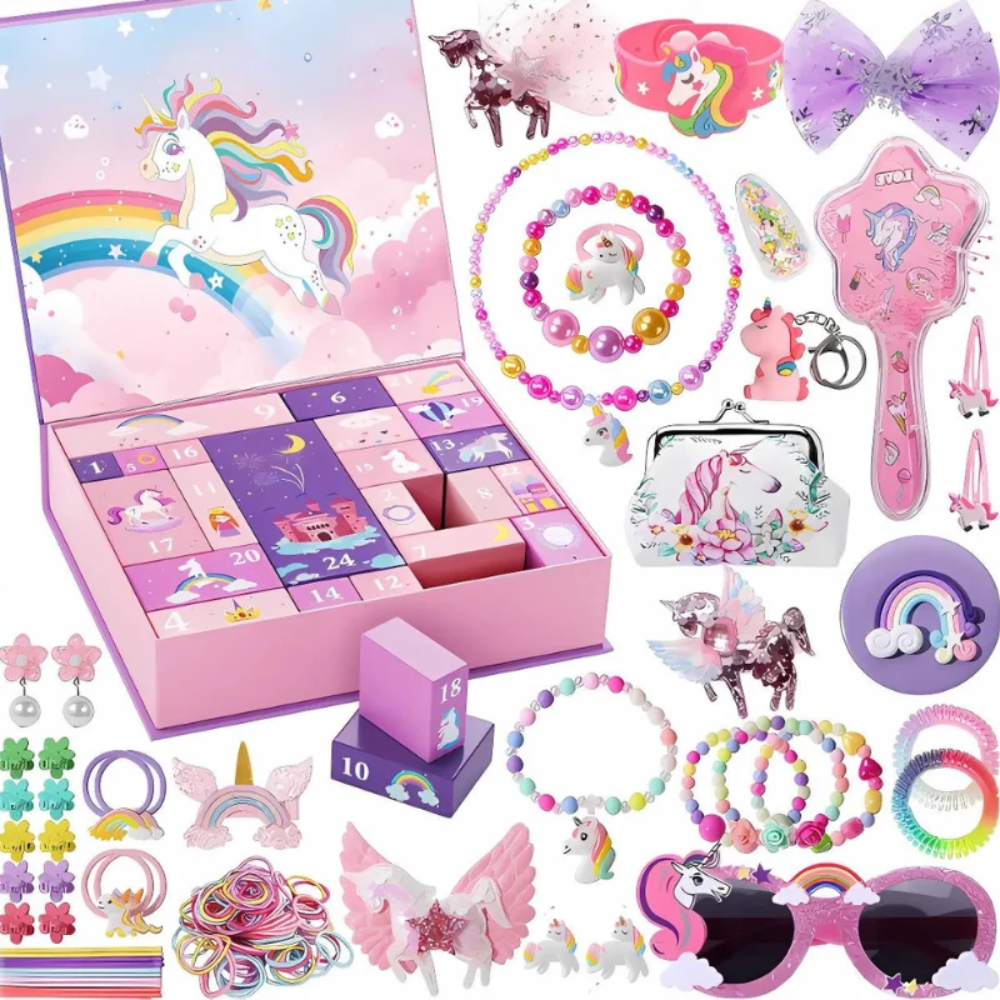 JingleJoy Kids Christmas Advent Calendar – Holiday Countdown with Surprise Toys
