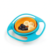 Kids 360° Spill-Resistant Bowl – Rotating Snack Bowl with Lid and Easy-Grip Handles