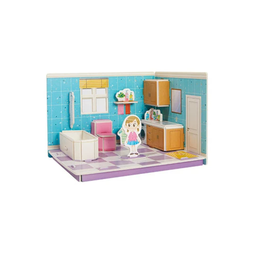 Kids 3D Room Puzzle – Interactive House Building and Educational Activity Set