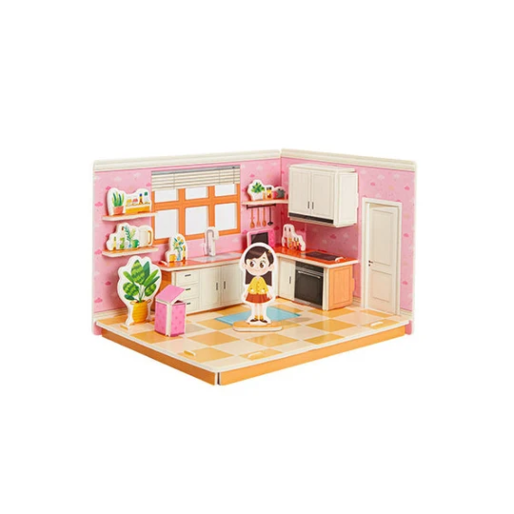 Kids 3D Room Puzzle – Interactive House Building and Educational Activity Set