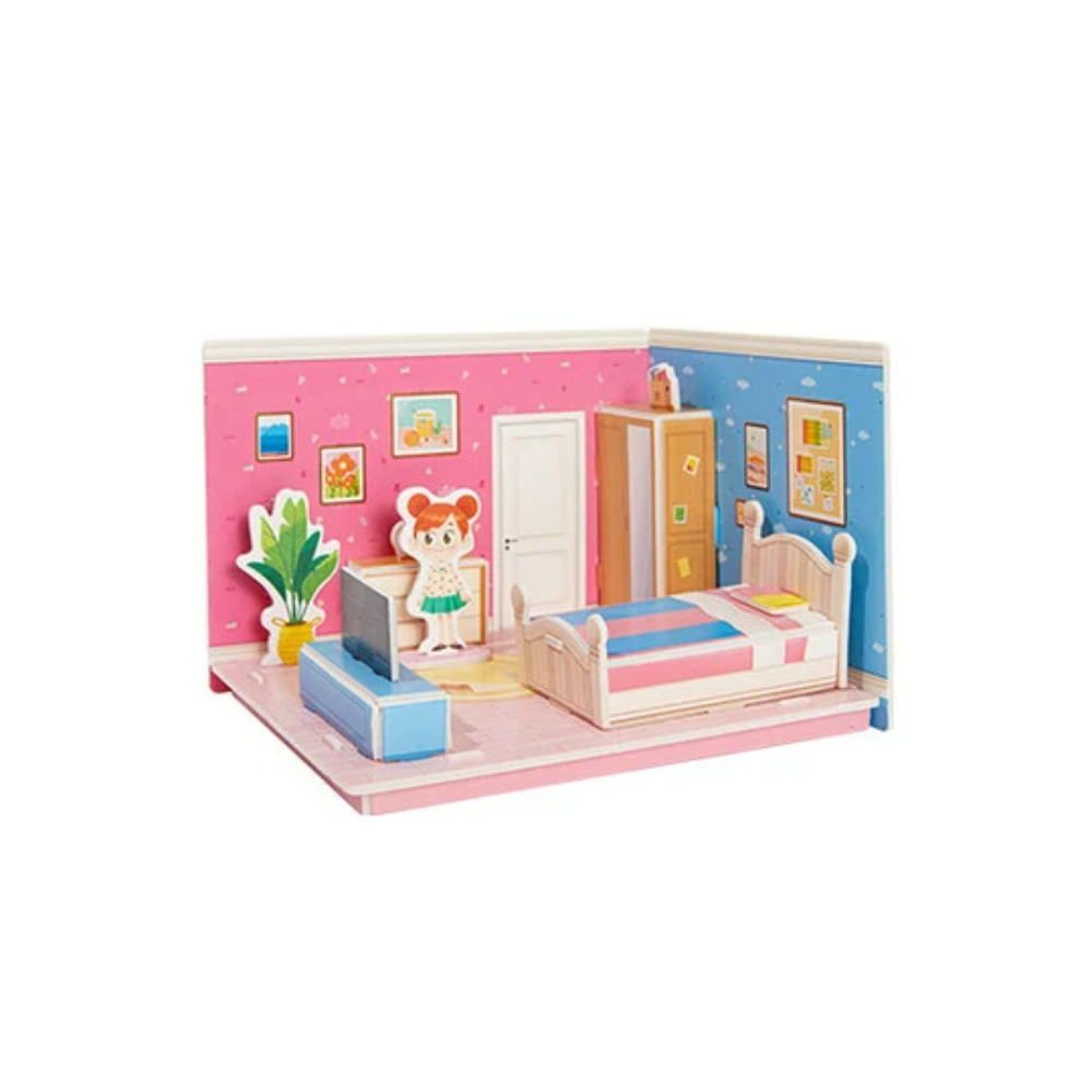 Kids 3D Room Puzzle – Interactive House Building and Educational Activity Set