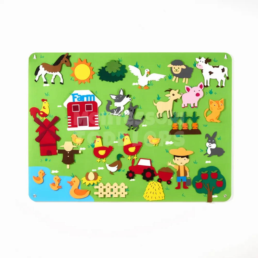 Kids Adventure Felt Board – Educational Interactive Storytelling and Imaginative Play Toy