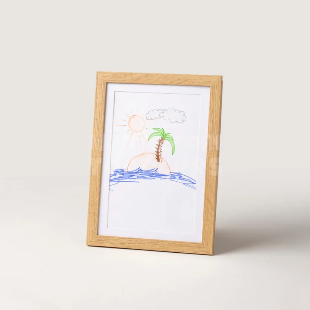 Kids Artwork Display Frame – Front Opening Picture Frame with Storage for Drawings