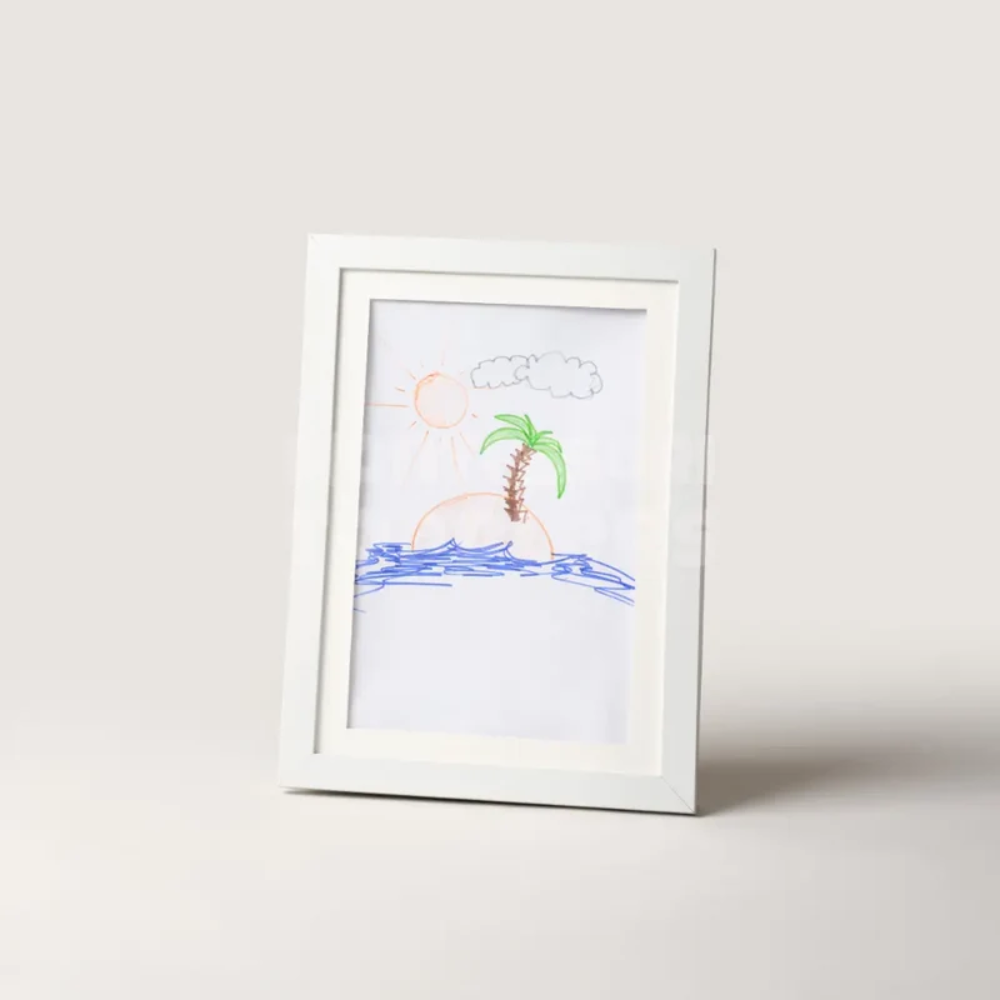 Kids Artwork Display Frame – Front Opening Picture Frame with Storage for Drawings