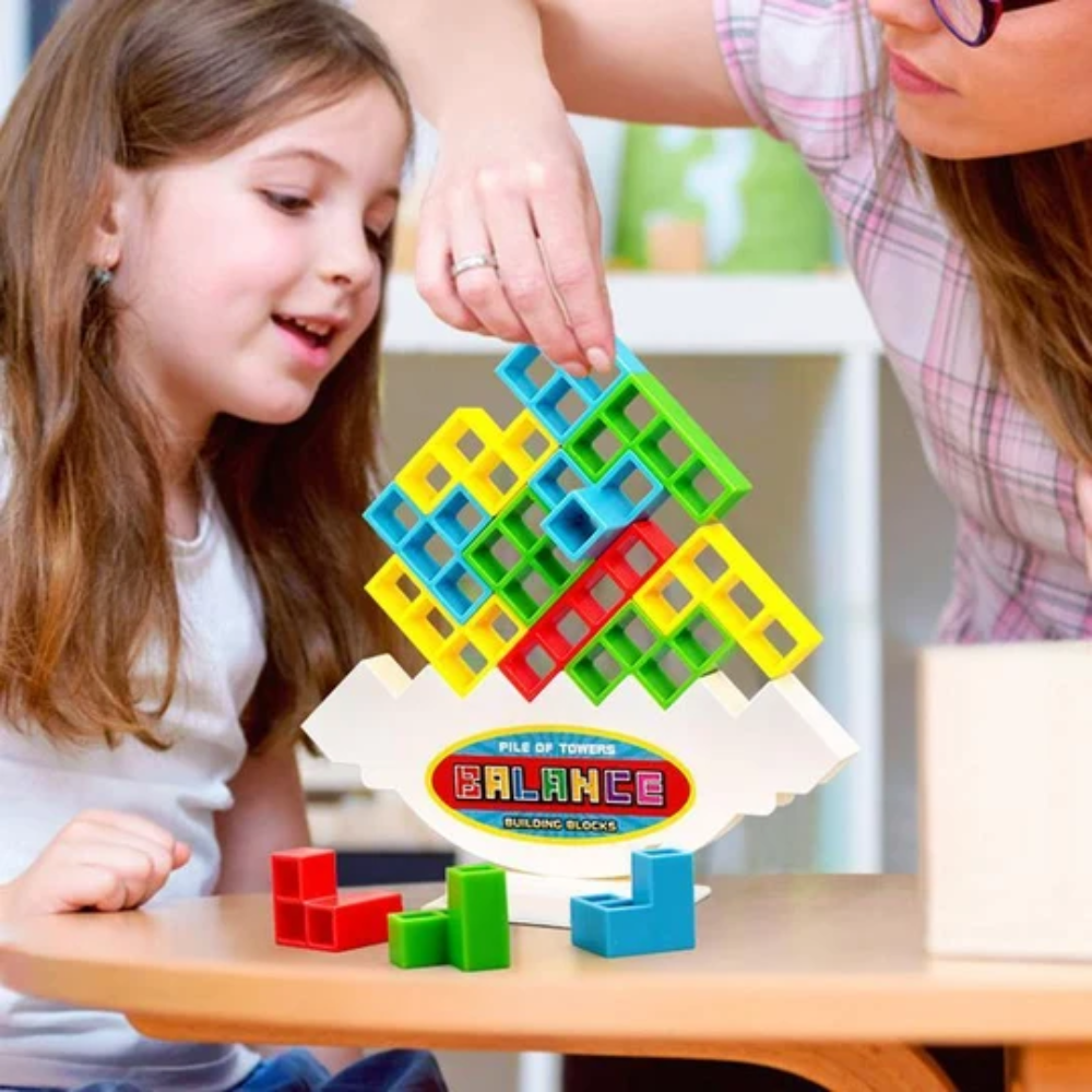 Kids Balance Stacking Game – Colorful Shape Building and Educational Toy