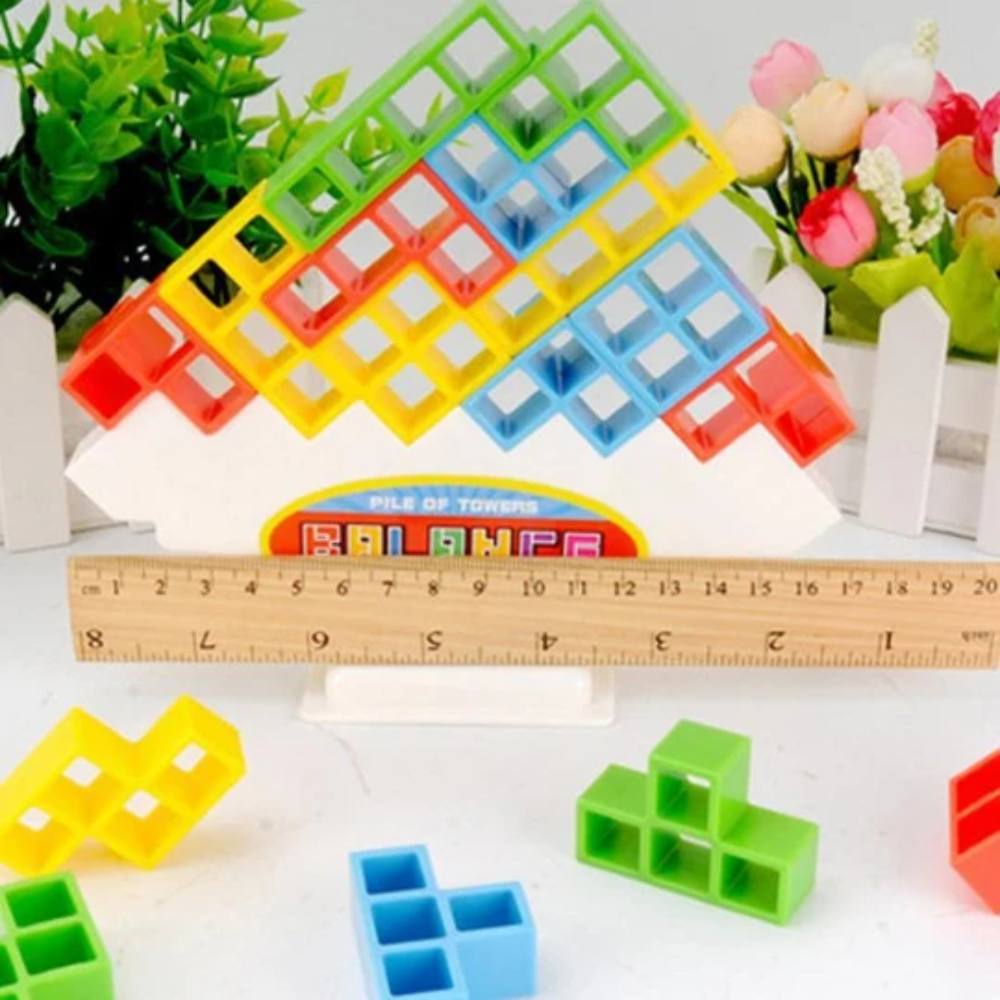 Kids Balance Stacking Game – Colorful Shape Building and Educational Toy