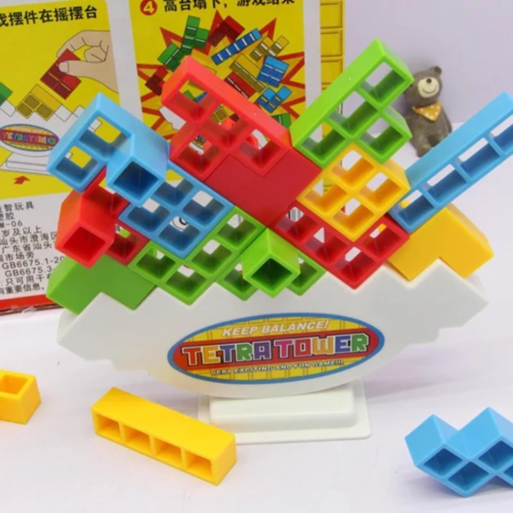 Kids Balance Stacking Game – Colorful Shape Building and Educational Toy