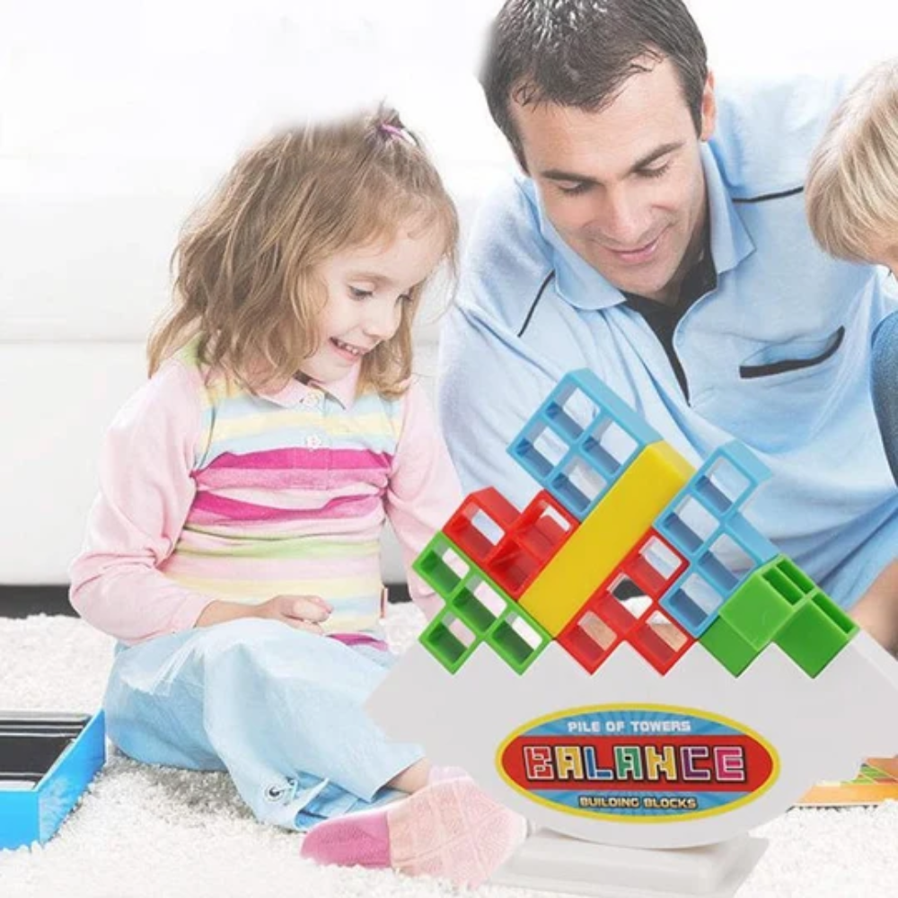 Kids Balance Stacking Game – Colorful Shape Building and Educational Toy