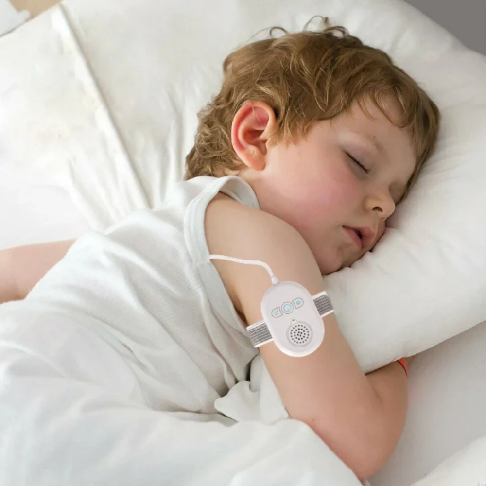 Kids Bed Wetting Alarm – Moisture Sensor with Vibration and Sound Alerts for Nighttime Toilet Training