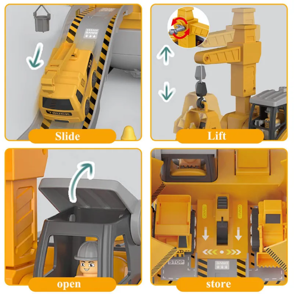 Kids Construction Vehicle Building Set – Take Apart Engineering Toy with Screwdriver