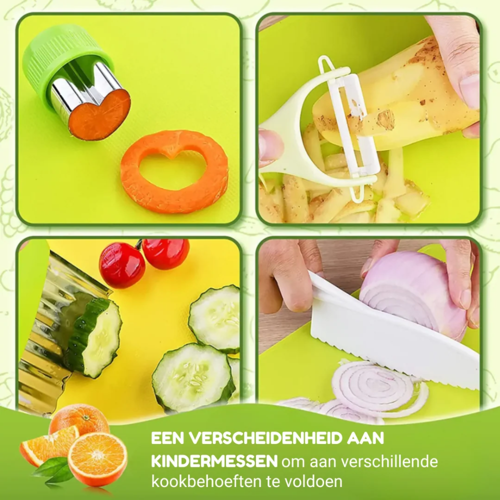Kids Cooking Knife Set – Montessori Kitchen Tools for Little Chefs