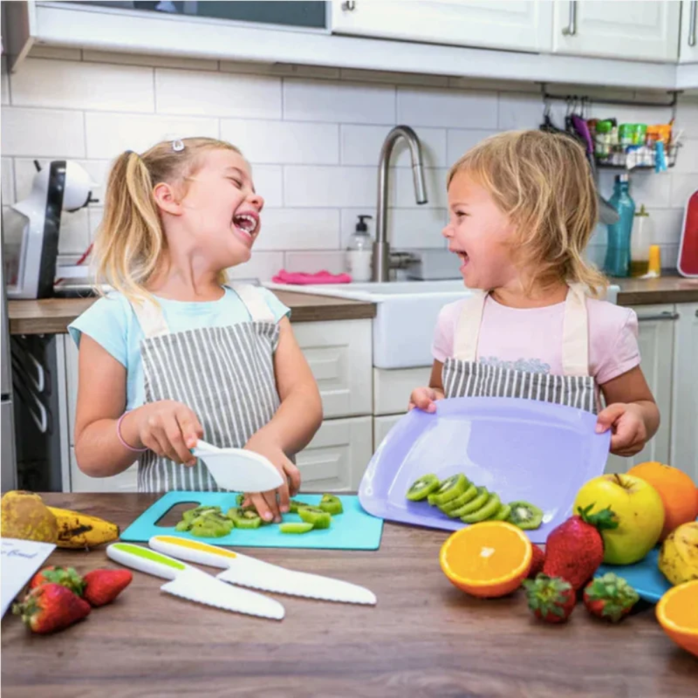 Kids Cooking Utensil Set – Child-Friendly Kitchen Knives and Cutting Boards
