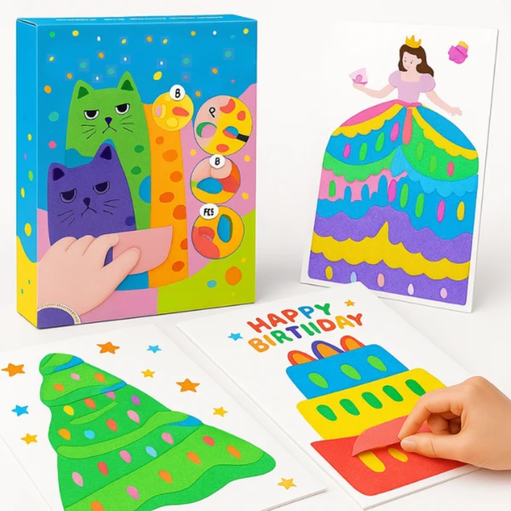 Kids DIY Art Kit – Color Reveal Painting Set