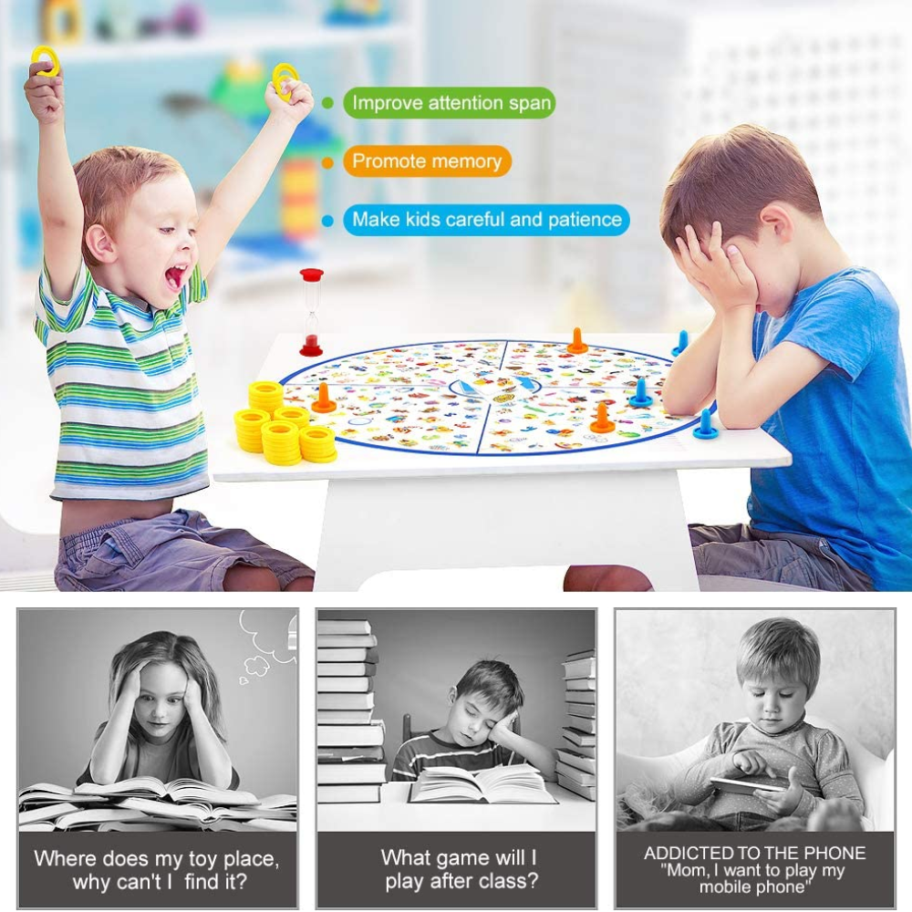 Kids Detective Board Game – Educational Matching & Observation Puzzle Game