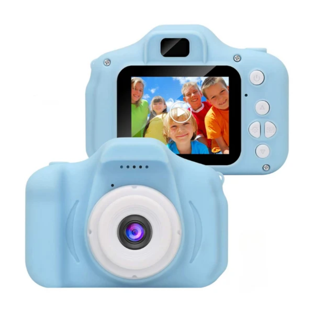 Kids Digital Camera – Dual-Lens Rechargeable Camera with 1080P Video and Memory Card